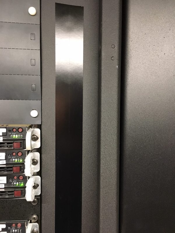 Mag seal magnetic air seal for data center server racks