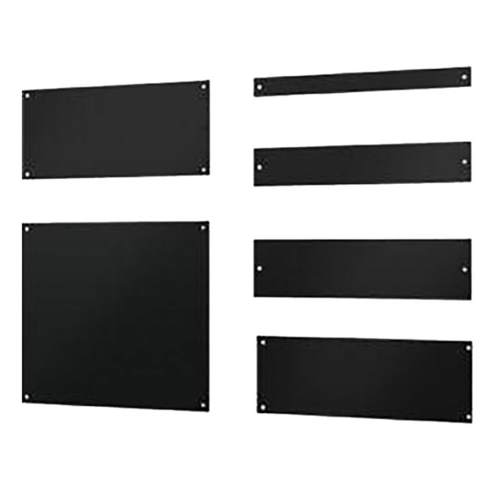 set of black blanking panels